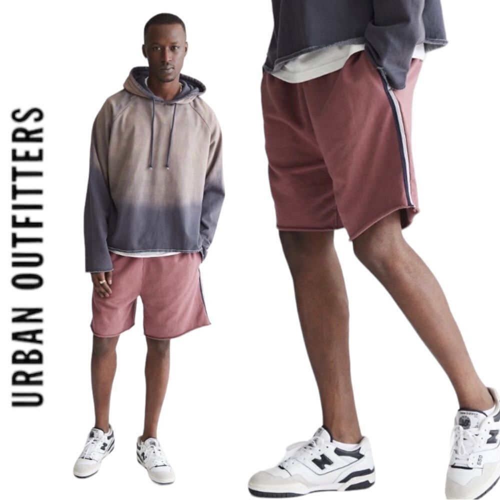 NEW BDG UO Urban Outfitters Taped Heavy French Terry Shorts XL